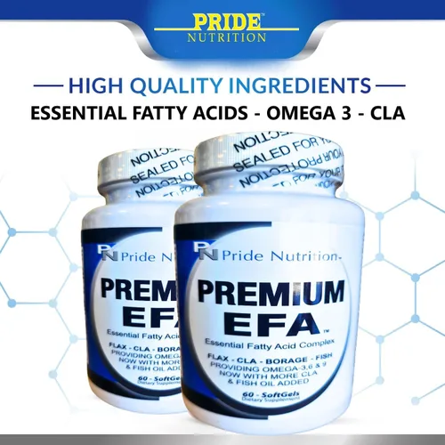 Miniatura 4 de Pride Nutrition Suplemento EFA Omega 3-6-9 prémium para hombres y mujeres 5 en 1 - Ácidos grasos esenciales EPA, DHA, GLA, ALA y CLA con aceite