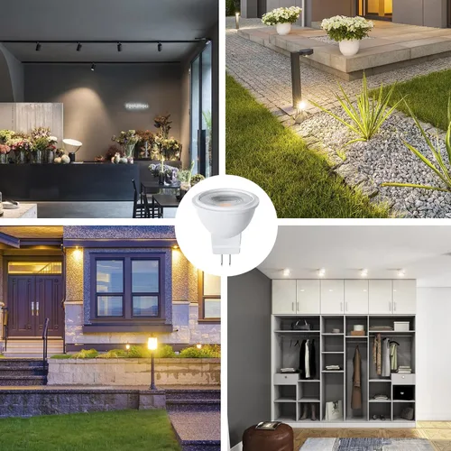 Miniatura 9 de Lustaled Bombilla LED MR11 GU4.0 de 12 V 3 W G4/GU4/GZ4 con base bi-pin LED Spot Light Low Voltage MR11 bombillas de paisaje 25W equivalente a