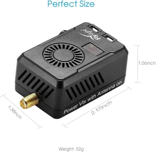 Miniatura 5 de Mamba - Transmisor de video FPV de 5.8 GHz, 40 canales, transmisor de audio inalámbrico FPV Vtx para RC Drone MultiTotor Quadcopter