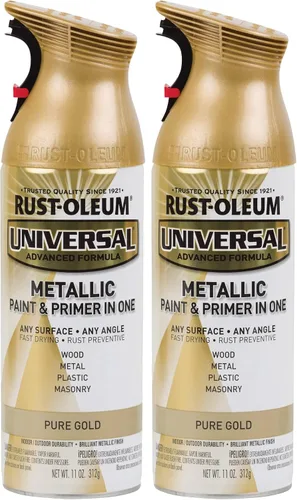 Miniatura 11 de Rust-Oleum 249131 Pintura en aerosol universal para todas las superficies, 11 onzas, bronce aceitado metálico, 11 onzas (paquete de 2)