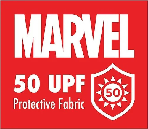 Miniatura 3 de Marvel Camiseta de protección contra erupciones de los Vengadores para niño - Capitán América, Spider-Man - Camiseta de natación de secado rápido