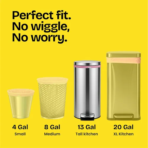 Miniatura 4 de Glad - Bolsas de basura altas para cocina ForceFlex MaxStrength, 13 galones, flor de cerezo, 34 unidades (el embalaje puede variar)