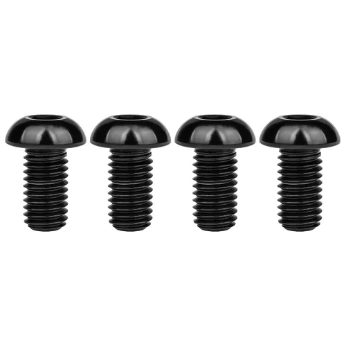 Tornillos de cabeza de botón de titanio M8 15 20 25 30 1.378 in, paquete de 4 (M8x15mm, negro)