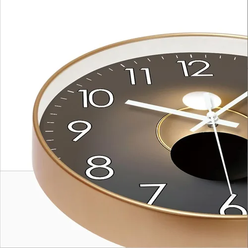 Miniatura 3 de GRFIT Reloj de pared decorativo de 9.8 in/11.8 in/13.8 in, moderno reloj de pared circular de moda para decoración de interiores, reloj digital