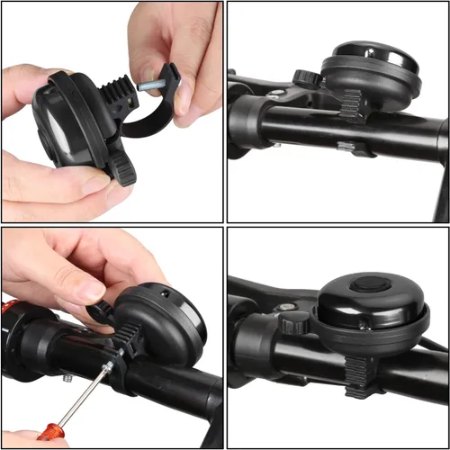 Miniatura 4 de Accmor Campana de Bicicleta Clásica, Campana de Bicicleta de Aluminio, Campana de Bicicleta de Sonido Fuerte Nítido y Claro para Adultos y Niños