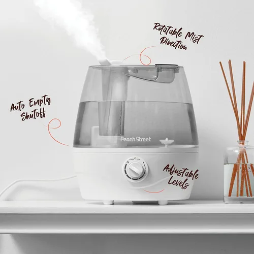Miniatura 4 de Humidificadores de Niebla Fría para Dormitorio - Depósito de Agua de 2.2L, para Bebé, Oficina, Vaporizador de Aire Ultrasónico Silencioso, Nivel