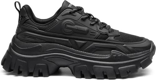 Miniatura 4 de DREAM PAIRS Zapatos deportivos gruesos de moda para mujer, con plataforma, con cordones, cómodos