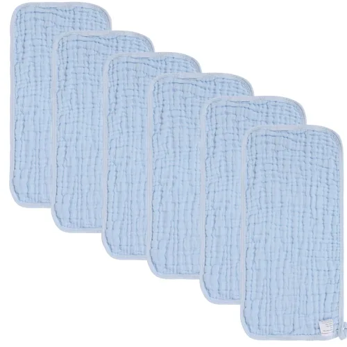 Miniatura 13 de norinori Paños de muselina para bebé, paquete de 6 paños de muselina para eructos, pañuelos, grandes, 20 x 10 pulgadas, extra suaves, absorbentes