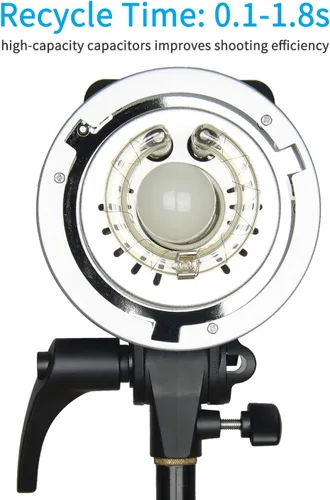 Miniatura 4 de Godox MS300 MS 300 Studio Flash Strobe, MS300 300W Monolight con montaje Bowens, sistema inalámbrico X 2.4G, lámpara de modelado de 150W, reciclaje