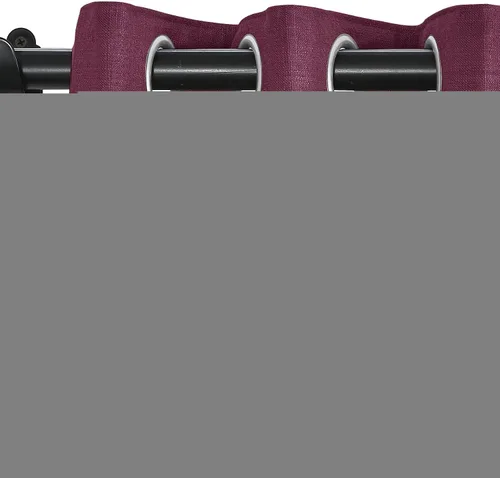 Miniatura 55 de Fcosie Cortinas opacas de lino 100 % opacas de 50 pulgadas de ancho x 63 pulgadas de largo, paneles de cortina con ojales para sala de estar