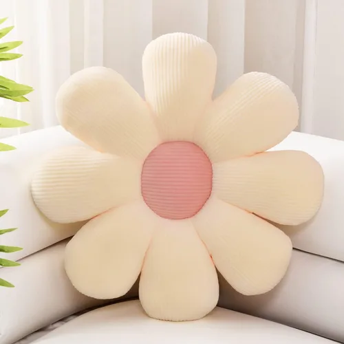 Miniatura 9 de sioloc Almohada de Flor, Almohada Decorativa con Forma de Flor Cojín de Trasero Cojín de Suelo, Cojín de Asiento, Decoración Bonita de Habitación