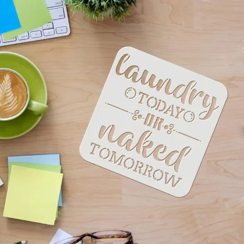 Miniatura 3 de FINGERINSPIRE 12 plantillas de lavandería de plástico para baño, reglas de dibujo, juegos de pintura, plantillas de palabras para lavandería
