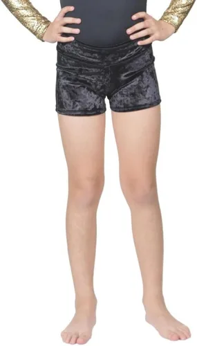 Miniatura 2 de DIG Gimnasia - Pantalones cortos de terciopelo suaves y elásticos para niñas