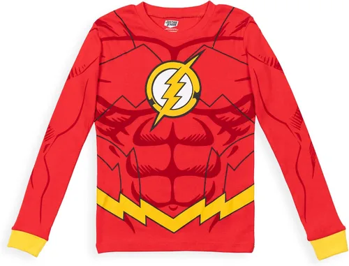 Miniatura 2 de DC Comics Justice League Superman Batman The Flash - Pijama de cosplay para niños pequeños a grandes