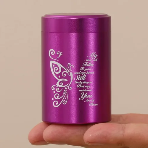 Miniatura 6 de Mini urnas de cremación de hasta 7 pulgadas cúbicas para cenizas humanas, urnas pequeñas para cenizas, para adultos, machos y mujeres, urnas