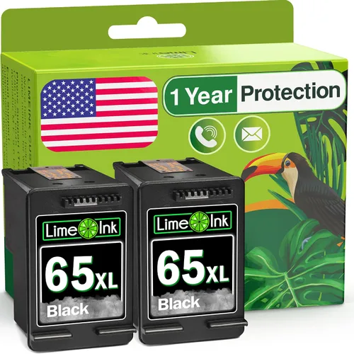 65XL Cartucho de tinta remanufacturado negro para HP Ink 65 HP65 XL HP65XL para Envy 5055 5052 5010 5070 5014 Deskjet 3755 3772 2600 3752 2652 2655