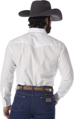 Miniatura 2 de Wrangler Men's Sport Western Basic Two Pocket Long Sleeve Snap Shirt