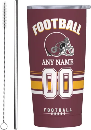 Miniatura 36 de Vaso Arizona personalizado, vaso con nombre y número personalizados, taza de café de viaje de acero inoxidable que mantiene las bebidas frías