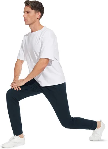 Miniatura 7 de SEVEGO Pantalones deportivos de algodón ligero con entrepierna alta de 32343638 pulgadas para hombre, pantalones deportivos extra largos
