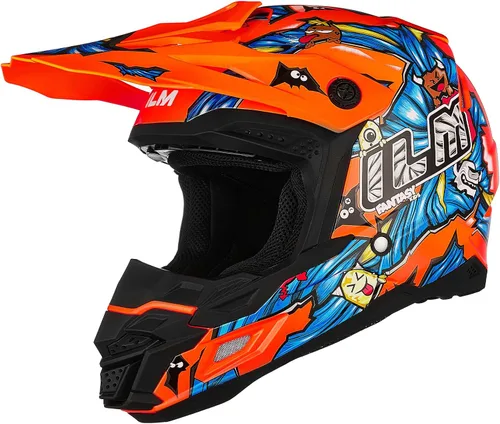 Miniatura 10 de ILM DOT&ECE Casco ATV para Jóvenes Casco de Dirt Bike para Niños Casco Infantil Motocross Dirtbike BMX MX Todoterreno Deporte Dual Cara Completa