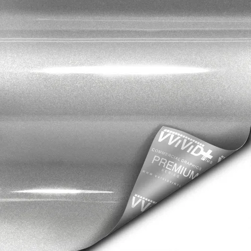 Miniatura 3 de VViViD+ - Rollo de película de vinilo para auto con acabado ultra brillante plateado metálico, recubrimiento de pintura premium, con tecnología