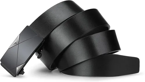 Miniatura 4 de Oyifan Cinturón negro para hombre cinturón de diseñador de cuero genuino para hombre cinturón de moda para hombre cinturón casual para hombre