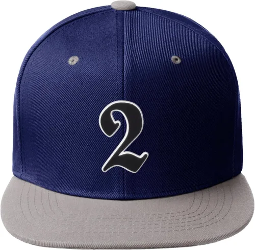 Miniatura 912 de Daxton Gorra clásica con visera de billete plano con letras del alfabeto inglés antiguo de la A a la Z