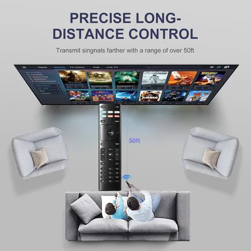 Miniatura 5 de XRT136 - Mando a distancia universal de repuesto compatible con todos los televisores inteligentes Vizio, incluye Serie D Serie M Serie P Serie V