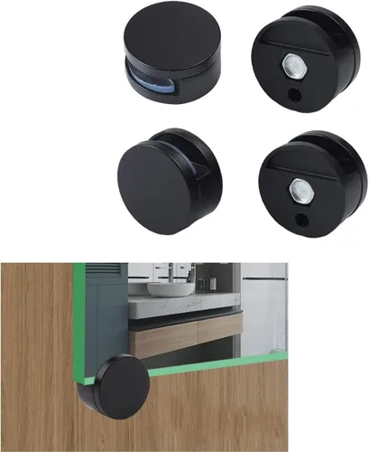 Miniatura 10 de AWEN Clips para Espejo de Vidrio Grueso de 5-11mm, Abrazaderas de Vidrio para Espejo Montado en Pared, Colgador de Espejo Dorado de Cobre Puro