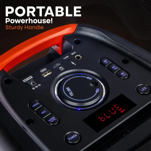 Miniatura 5 de Pyle Audio Gran Altavoz de Fiesta Bluetooth - Gran Altavoz Bluetooth con Sistema Estéreo Inalámbrico Verdadero - Disfruta de Bajos Potentes y Aguda