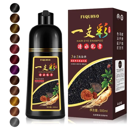 Miniatura 8 de Tinte plateado para el cabello, champú instantáneo de tinte para el cabello para hombres y mujeres, tintes de color plateado a base de hierbas 3