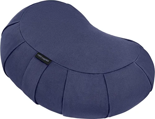 Miniatura 15 de Retrospec Sedona Zafu - Cojín de meditación con relleno de casco de trigo sarraceno, soporte ajustable para equipos de yoga y pilates, funda