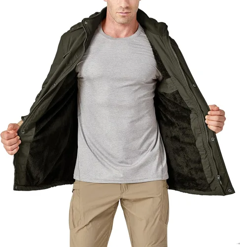 Miniatura 5 de CRYSULLY - Abrigo de invierno con capucha extraíble para hombre