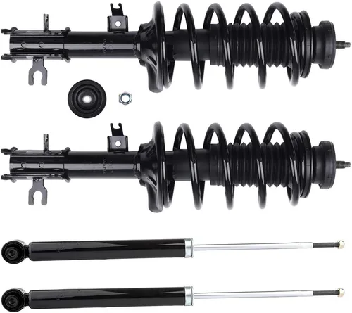 Puntales y amortiguadores delanteros y traseros compatibles con Chevy Aveo 2004-2011 para Chevy Aveo 2009 para Pontiac G3 2005-2008 para Pontiac