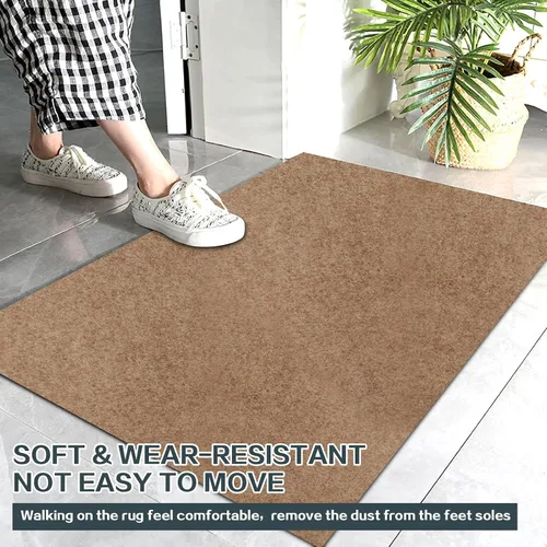 Miniatura 4 de Heyroll Alfombra de pasillo con respaldo, antideslizante, impermeable, tamaño personalizado, lavable, para exteriores, interior, alfombra para piso