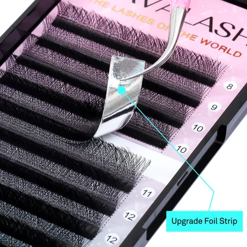 Miniatura 5 de VAVALASH Extensiones de pestañas en forma de W, con abanico prefabricado 3D, rizado D, extensiones de pestañas de volumen fáciles de abanico
