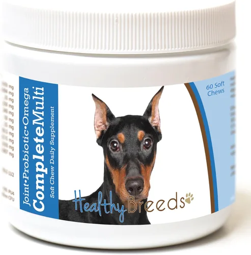 Miniatura 181 de Healthy Breeds Pug todo en uno multivitamínico suave masticable 60