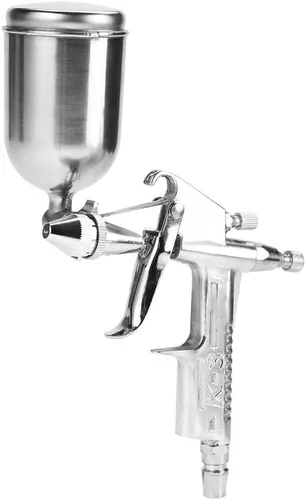 Miniatura 9 de Pistola de pintura de aerosol de aire de alimentación, tamaño de boquilla de 0.020 in, herramienta de pintura de aerógrafo de 4.2 fl oz, mini