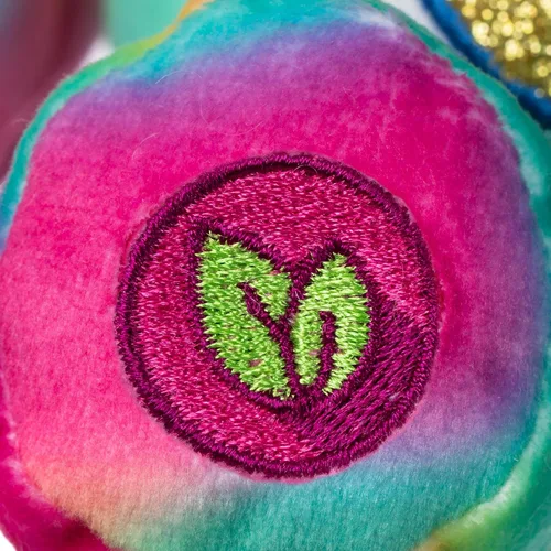 Miniatura 5 de Care Bears Oso Good Vibes con Purpurina de 9" - Tie-Dye Multicolor, ¡Hecho de Materiales Reciclados! – Bueno para Niñas y Niños, Coleccionistas