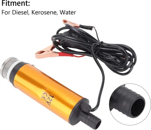 Miniatura 8 de Bomba sumergible eléctrica, bomba de sumidero eléctrica, bomba de transferencia de agua portátil Mini 12V 2.008 in DC 30L/min para agua de queroseno