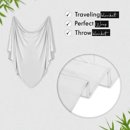 Miniatura 2 de K E L O R Luxury Cooling Travel Blanket - Stretchy, Lightweight Soft & Breathable Shawl Wraps for Women