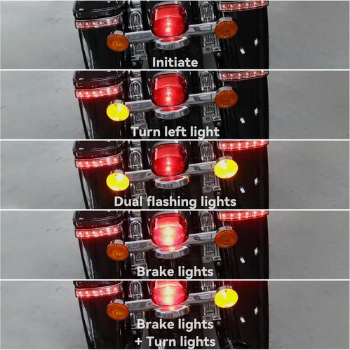 Miniatura 8 de TCT-MOTORPARTS Bolsas LED para alforjas con luz de giro de freno para Harley Electra Road Glide FLHTCU FLHTK FLHTCUL, FLHTKL, FLTRU FLHTKSE FLTRUSE