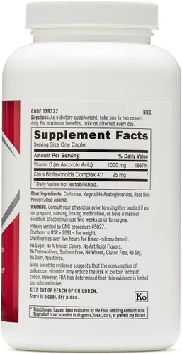 Miniatura 2 de GNC Vitamina C 1000 con bioflavonoides y escaramujos liberación temporal 180 comprimidos