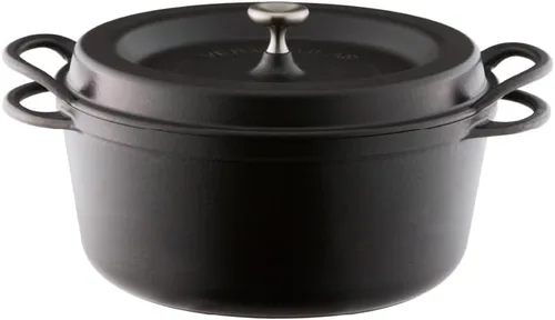 Miniatura 22 de Olla para Horno Holandés Vermicular Olla de Hierro Fundido Esmaltada No Tóxica 18 cm (1.8 Qt) Apto para Horno Compatible con Inducción