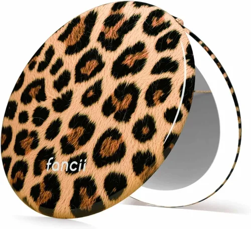 Miniatura 15 de Fancii Taylor espejo de maquillaje de viaje con luz LED, recargable, aumento 10x/1x, sistema de iluminación Tru-Glow, XL grande de 5 pulgadas