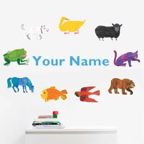 Miniatura 3 de Oliver's Labels Calcomanía de pared personalizada de alta calidad para decoración de habitación de niños, despegar y pegar, extraíble