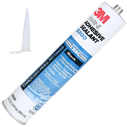 Adhesivo sellador 3M Marine 5200, Negro, 1