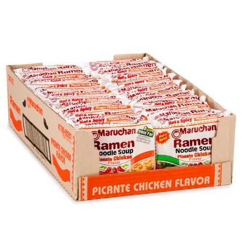 Miniatura 24 de Maruchan Ramen - Fideos de pollo cremosos picantes, fideos picantes - Estilo salteado, salsa atrevida inspirada en Corea, rico sabor, fabricado