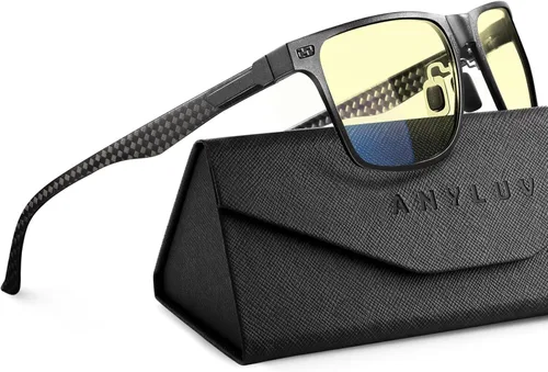 Miniatura 17 de ANYLUV Blue Light Glasses Men, Carbon Fiber Working Blue Light Blocking Glasses Relieve Eyestrain for Men Women