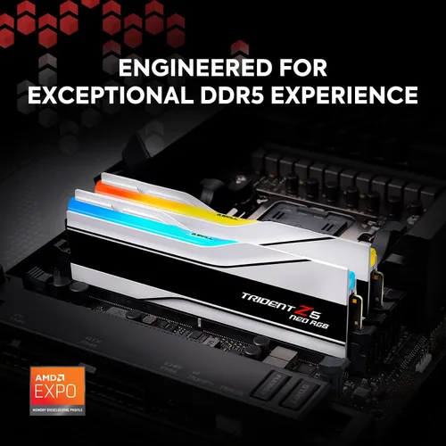 Miniatura 2 de G.SKILL Trident Z5 Neo RGB Series DDR5 RAM (AMD Expo) 64GB (2x32GB) 6000MT/s CL26-36-36-96 1.45V Memoria para computadora de escritorio U-DIMM